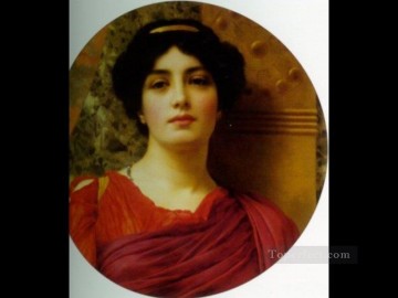 ジョン・ウィリアム・ゴッドワード Painting - 熟考 1903年 新古典主義の女性 ジョン・ウィリアム・ゴッドワード